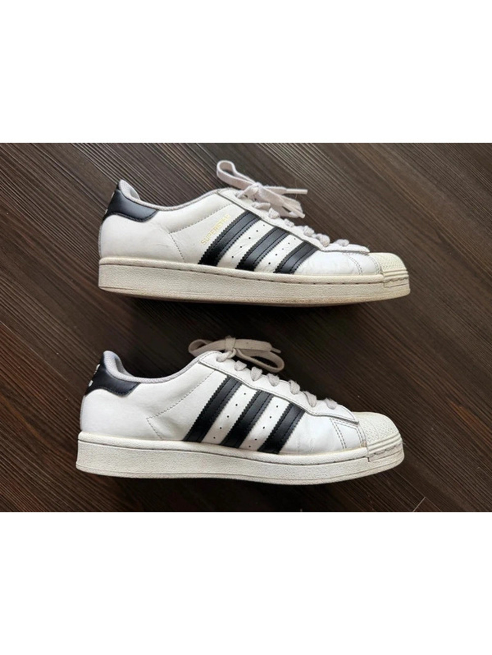 Adidas superstar sneakers men’s 8 white black shoes